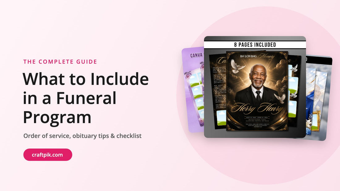 What to include in a funeral program: a complete guide