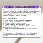 Purple Funeral Slideshow Template, Celebration of Life (Canva, 30 Slides, MP4)