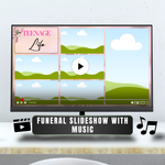 Pink Rose Funeral Slideshow Template, Celebration of Life (Canva, 30 Slides, MP4)