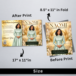 Yellow & Gold Funeral Program Template: 12-Page Memorial (Canva PDF)