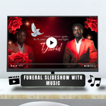 Red & Black Funeral Slideshow Template, Celebration of Life (Canva, 30 Slides, MP4)