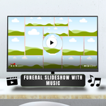 Pink Rose Funeral Slideshow Template, Celebration of Life (Canva, 30 Slides, MP4)