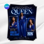 Homecoming Queen Campaign Flyer: Vote for Me - Canva Template