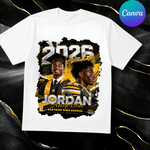 Class of 2026 Graduation Shirt Design Template, Senior College Grad TShirt (Canva Download)