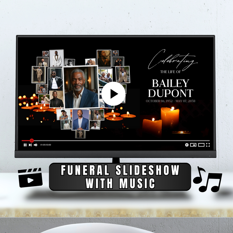 Funeral Memorial Slideshow – Celebration of Life Video, In Loving Memory