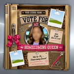 Homecoming Queen Campaign Flyer: Editable Canva Template (Digital Download)