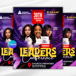 Arise Leaders Conference Flyer Template, Church Leadership Conference Flyer, Editable Canva Church Event Poster, Ministry Conference