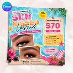 Summer Lash Special Flyer Template (Digital Download)