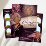 Vine Rose Funeral Program Template: 8-Page Memorial, Celebration of Life (Canva, PDF Download)