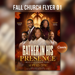Fall Church Flyer, Autumn Revival, Worship Service, Editable Event Poster, Ministry Template, Guest Speaker (Instant Download)