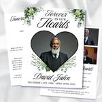 Funeral Program Template, Memorial Obituary (Canva Template)