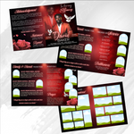 Red and Black Funeral Program Template: 8-Page Memorial (Canva PDF)