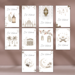 Eid Mubarak Card Bundle | Modern Greeting Cards, 4x6 in (Digital Download)