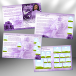 Purple Roses Funeral Program Template: 8-Page Memorial (Canva, PDF Download)