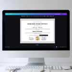 High School Diploma Certificate Template | Minimalist Graduation Award (Digital Download)
