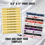 Memorial Ribbon Template Bundle | Funeral Canva Designs (Digital Download)