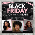 Black Friday Flyer Template, Pink, Editable in Canva (Digital Download)