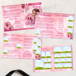 Pink Roses Funeral Program Template: 8-Page Memorial, Celebration of Life (Canva, PDF Download)