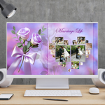 Purple Rose Funeral Slideshow Template, Celebration of Life (Canva, 30 Slides, MP4)