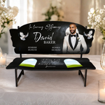 Memorial Bench 10 Canva Templates, Editable, Roses Design, Celebration of Life (PDF File)