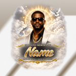 Memorial T-Shirt Canva Template, In Loving Memory, Celebration of Life Design