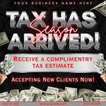 Tax Preparer Flyer, Holiday Tax Prep Canva Templates (Digital Download)