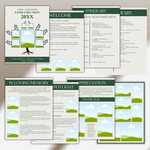 Family Reunion Program Template: Editable 8-Page Keepsake Booklet (PDF Download)
