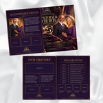 Purple Pastoral Anniversary Program Template, Pastor Appreciation, Church Anniversary, Church Services Program, Editable Canva, Church