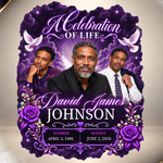Memorial T-Shirt Canva Template, Purple In Loving Memory, Celebration of Life Design