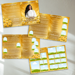 Gold Roses Funeral Program Template: 8-Page Memorial (Canva, PDF Download)