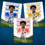 Basketball Flyer Template, Match Day Flyer, Sports Party Invitation, Basketball Event Flyer, Digital Download, Canva Editable