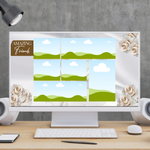 White & Gold Funeral Slideshow Template, Celebration of Life (Canva, 21 Slides, MP4)