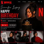 Editable Birthday Invitation Flyer, Netflix Style (Digital Download)