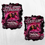Pink Graduation T-Shirt Design Template, 