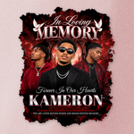 Memorial T-Shirt Canva Template, Red Heavenly In Loving Memory, Celebration of Life Design