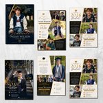 Graduation Invitation Template, Modern Graduation Announcement, Senior Graduation Party, Boys Graduation Party Invite, grad invitation 5X7