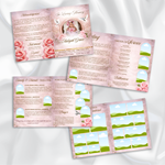 Baby Girl Funeral Program Template, 8-Page Memorial (Canva, PDF)