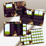 Purple Funeral Program Canva Template | 8 Page Memorial Booklet