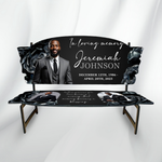 Memorial Bench 10 Canva Templates, Editable, Roses Design, Celebration of Life (PDF File)