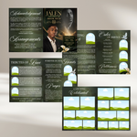 Black & Gold Funeral Program Template – preview image 2
