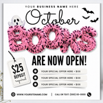 October Booking Flyer, October Books Open Flyer, Hair Nails Wig Install Flyer, Salon Flyer, Editable Canva Template