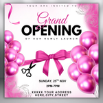 Grand Opening Flyer, Lash, Hair Salon Event (Digital Download)