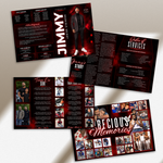 Red Funeral Program Canva Template | Red Theme | 8 Page Memorial Booklet