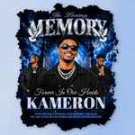 Memorial T-Shirt Canva Template, Blue Heavenly In Loving Memory, Celebration of Life Design