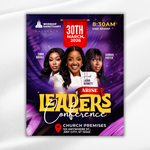 Arise Leaders Conference Flyer Template, Church Leadership Conference Flyer, Editable Canva Church Event Poster, Ministry Conference