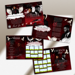 Red Sports Car & Heaven Clouds 8-Page Funeral Program – preview image 2