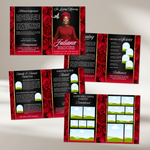 Red Roses Funeral Program Template: Celebration of Life (Canva, 8 Pages, Digital Download)