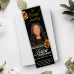 Black & Gold Memorial Bookmark Template: Funeral Keepsake (Canva PDF)