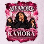 Memorial T-Shirt Canva Template, Pink Heavenly In Loving Memory, Celebration of Life Design