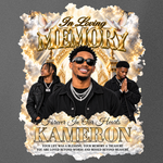 Memorial T-Shirt Canva Template, White Gold Heavenly In Loving Memory, Celebration of Life Design